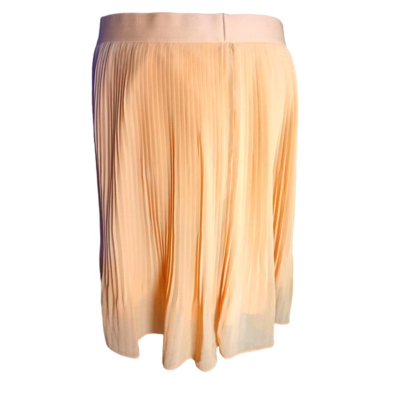 A New Day yellow pleated lined skirt, Lg - Picture 1 of 5